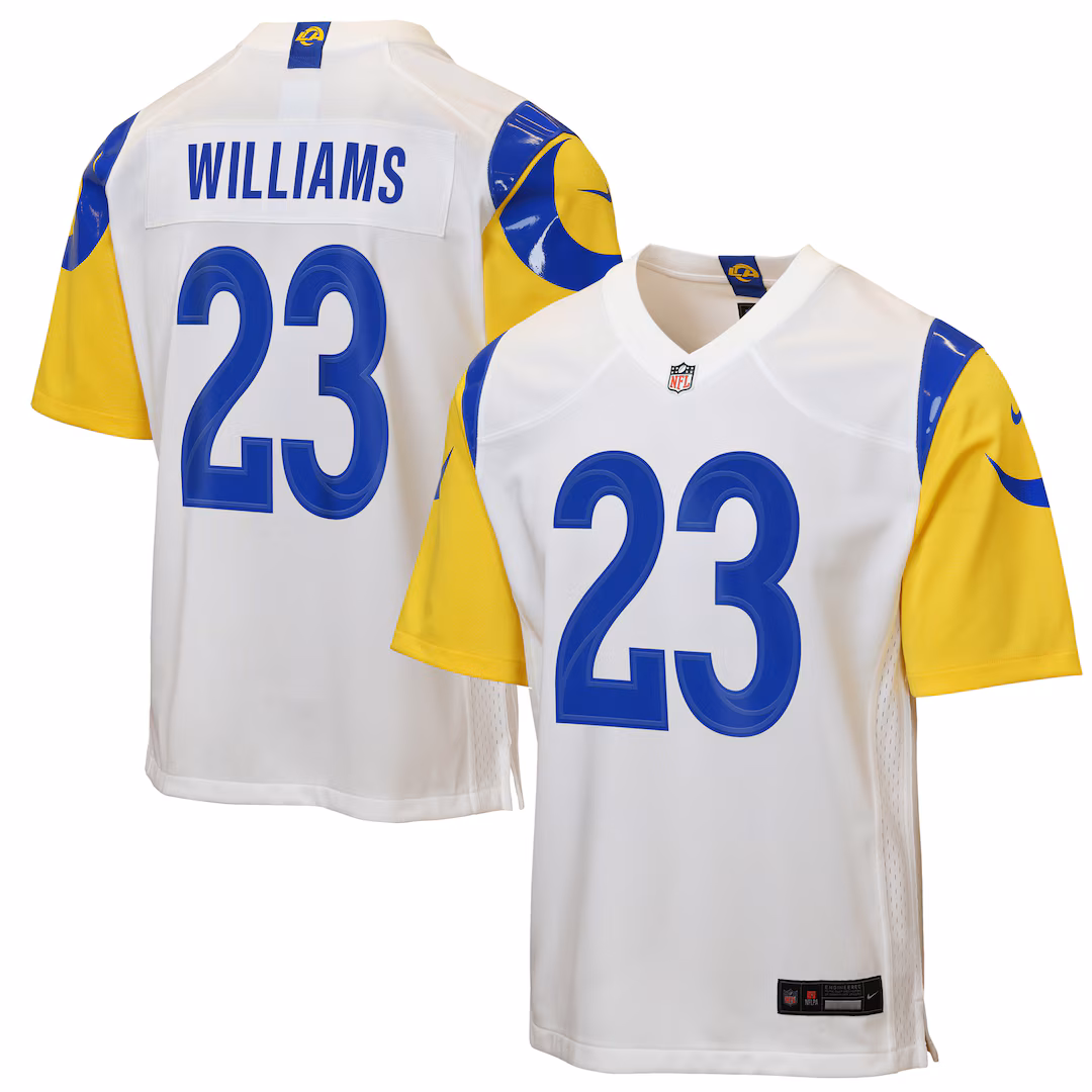 Youth Los Angeles Rams Kyren Williams Nike White Game Jersey - Ujersey
