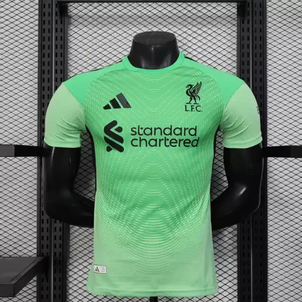 Liverpool Football Jersey Green Goalkeeper Shirt 2025/26 - Ujersey NHL