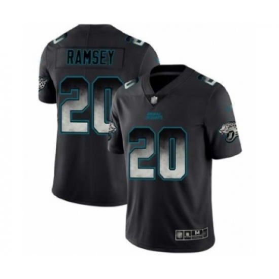 Men's Jacksonville Jaguars #20 Jalen Ramsey Limited Black Smoke Fashion Football Jersey - Ujersey