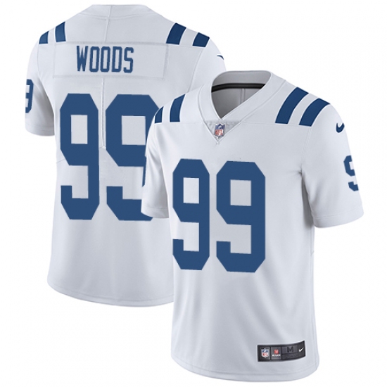 Youth Nike Indianapolis Colts #99 Al Woods White Vapor Untouchable Limited Player NFL Jersey - Ujersey