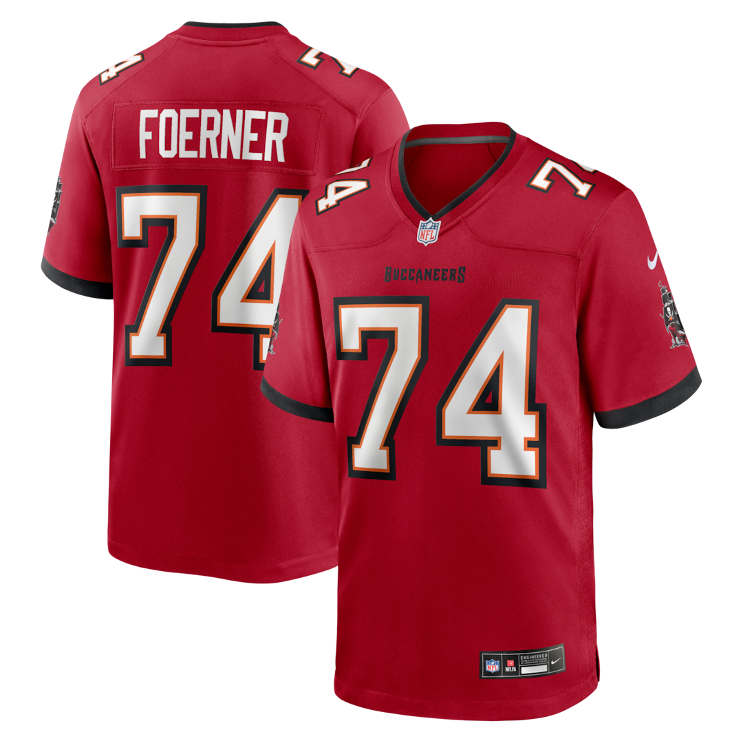Men's Tampa Bay Buccaneers Marshall Foerner Nike Red Team Game Jersey - Ujersey