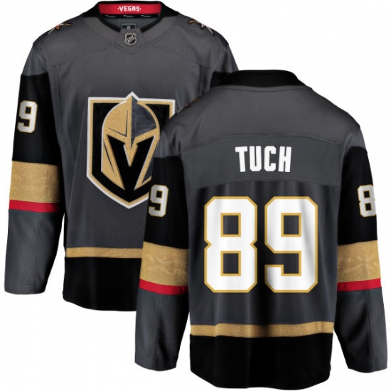 Men's Vegas Golden Knights #89 Alex Tuch Authentic Black Home Fanatics Branded Breakaway NHL Jersey - Ujersey