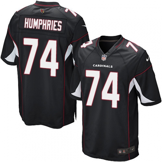 Men's Nike Arizona Cardinals #74 D.J. Humphries Game Black Alternate NFL Jersey - Ujersey