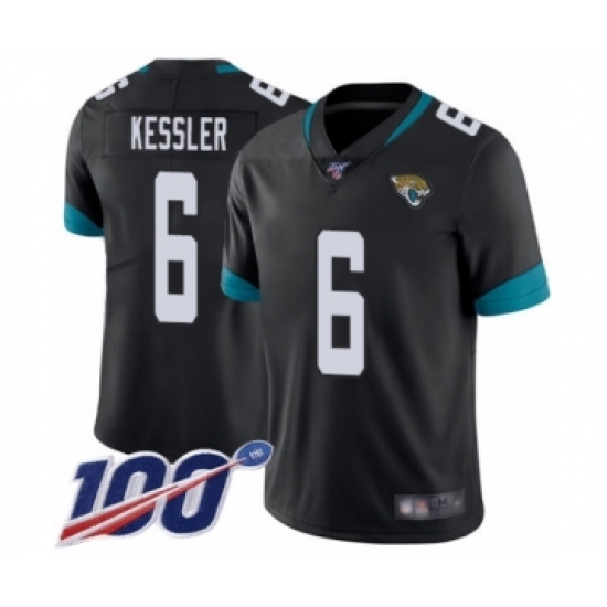 Men's Jacksonville Jaguars #6 Cody Kessler Black Team Color Vapor Untouchable Limited Player 100th Season Football Jersey - Ujersey
