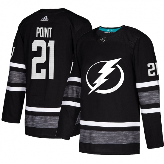 Men's Adidas Tampa Bay Lightning #21 Brayden Point Black 2019 All-Star Game Parley Authentic Stitched NHL Jersey - Ujersey