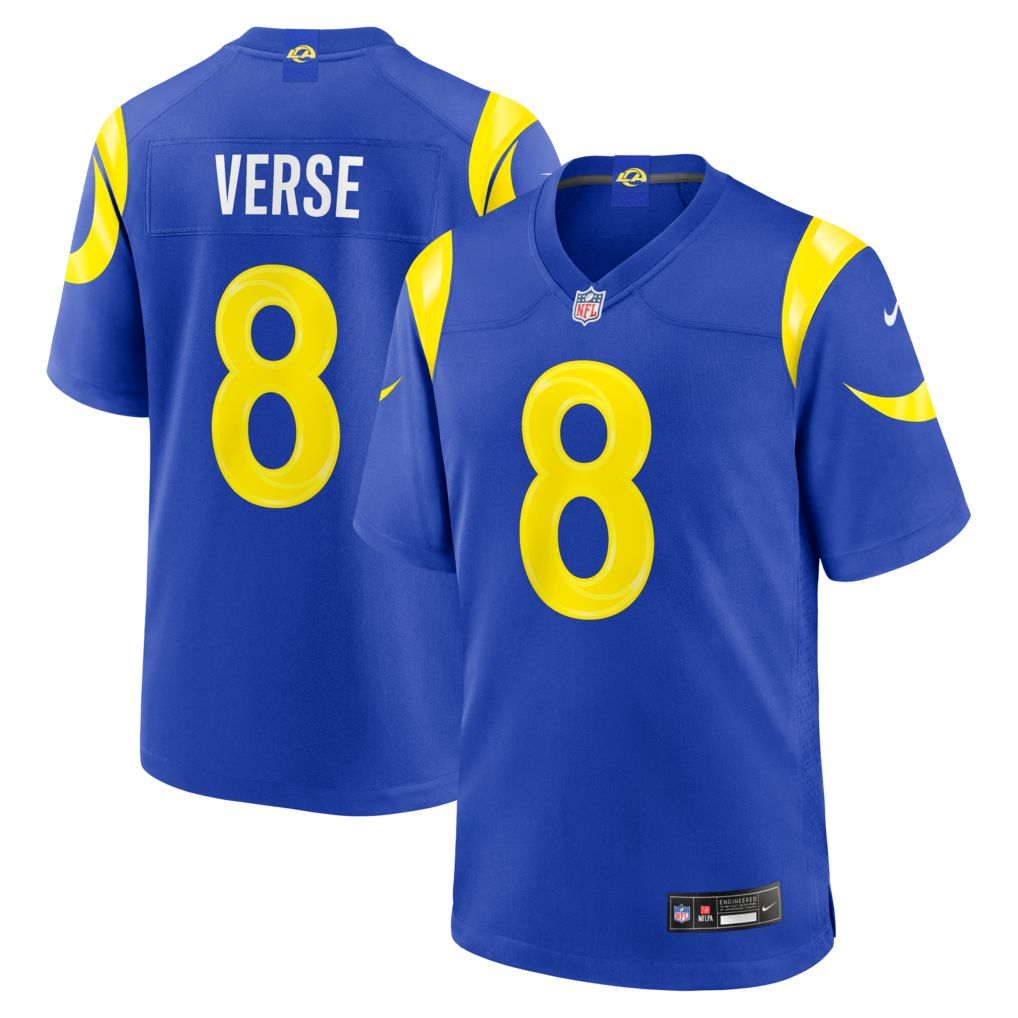Men's Los Angeles Rams Jared Verse Nike Royal Team Game Player Jersey