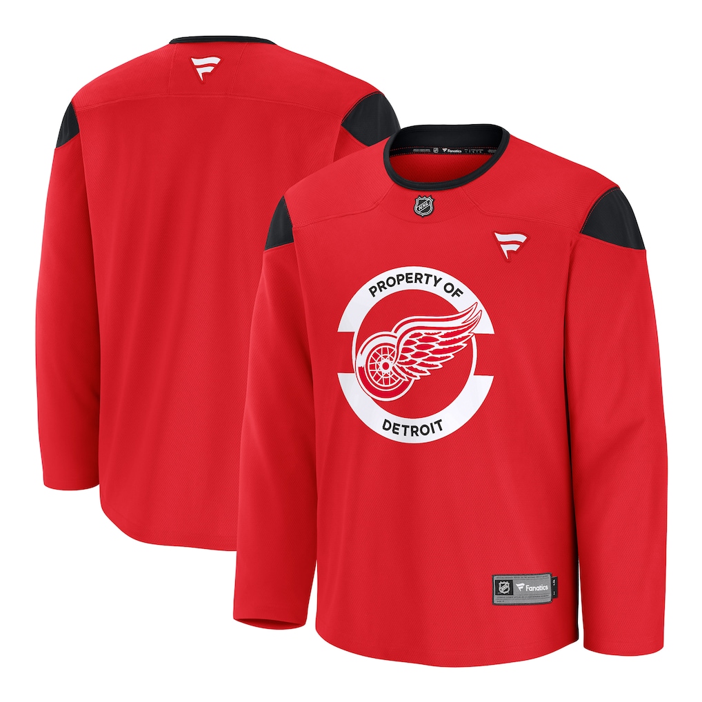Men's Detroit Red Wings Fanatics Red Practice Jersey - ujerseystore