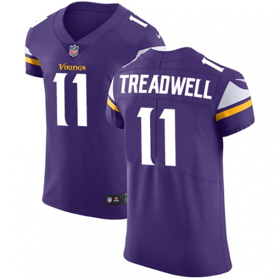 Men's Nike Minnesota Vikings #11 Laquon Treadwell Purple Team Color Vapor Untouchable Elite Player NFL Jersey - Ujersey