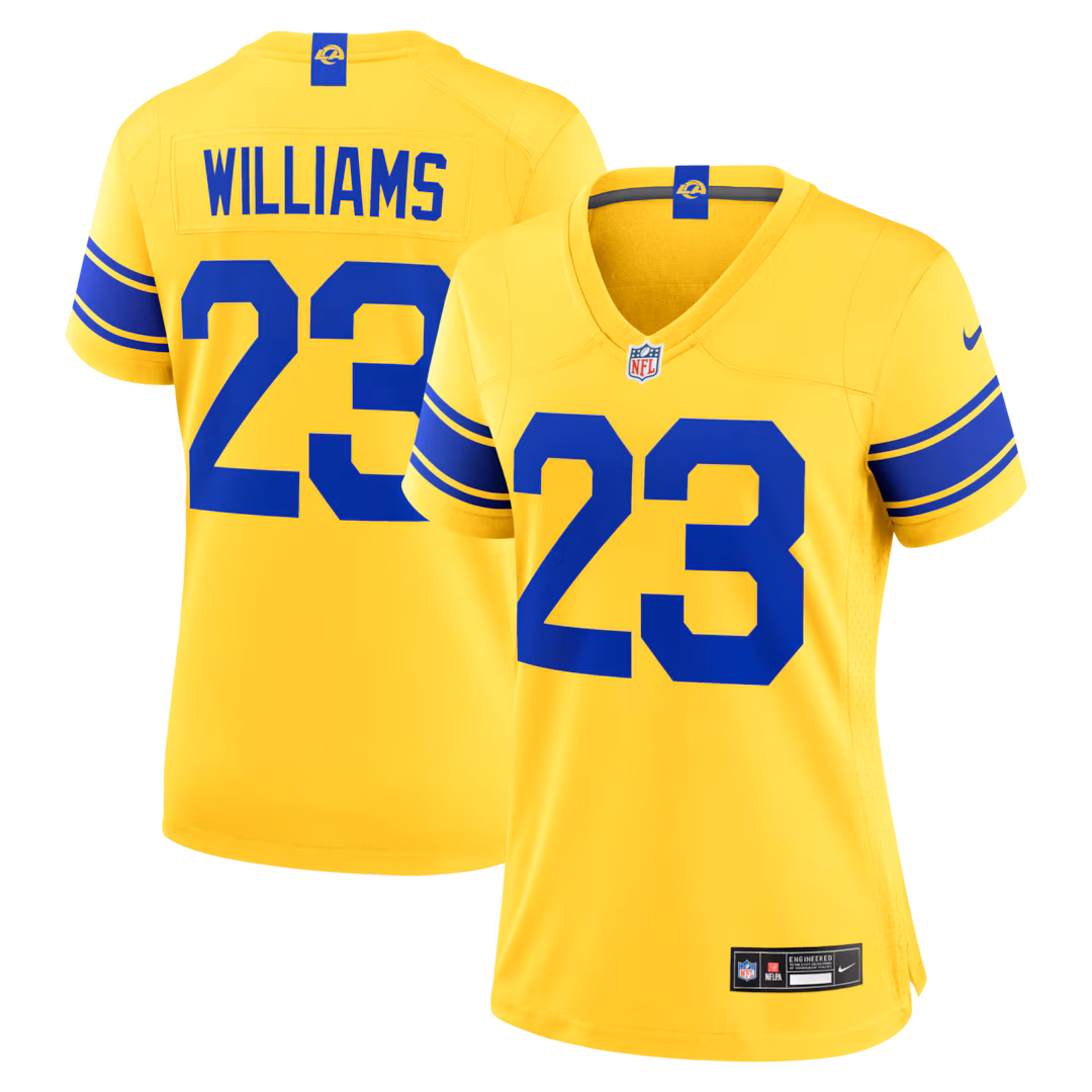 Women's Los Angeles Rams Kyren Williams Nike Classic Sol Game Jersey - Ujersey
