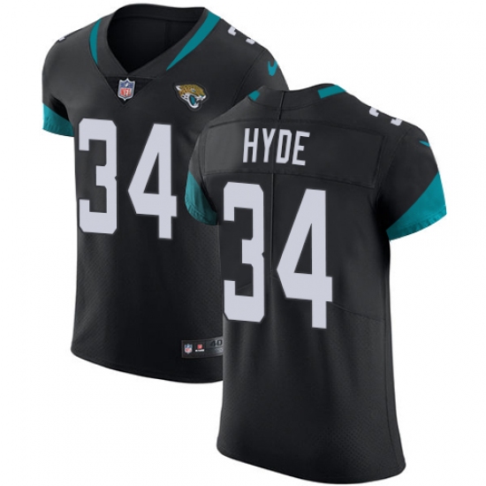 Men's Nike Jacksonville Jaguars #34 Carlos Hyde Black Team Color Vapor Untouchable Elite Player NFL Jersey - Ujersey