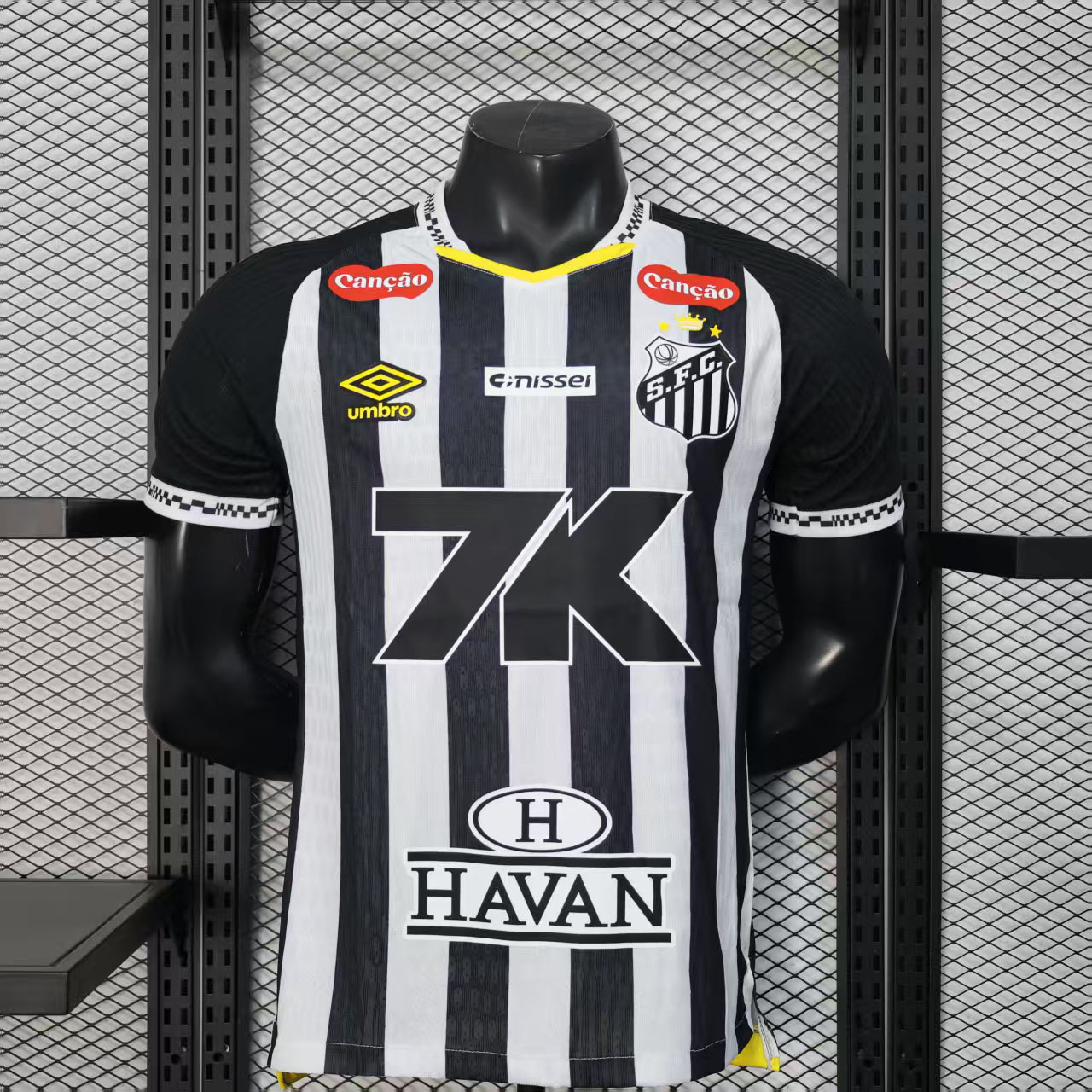 Santos FC Soccer Jersey Away Shirt 2025 - All Sponsors - U-jersey