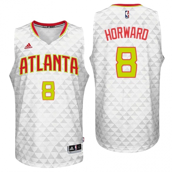 Atlanta Hawks #8 Dwight Howard 2016 Home White New Swingman Jersey - Ujersey