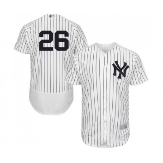 Men's New York Yankees #26 DJ LeMahieu White Home Flex Base Authentic Collection Baseball Jersey - Ujersey