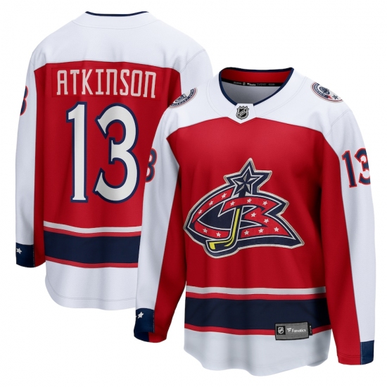 Men's Columbus Blue Jackets #13 Cam Atkinson Fanatics Branded Red 2020-21 Special Edition Breakaway Player Jersey