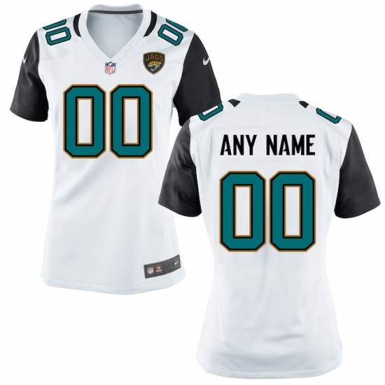 Women's Jacksonville Jaguars Nike White Custom Jersey - Ujersey