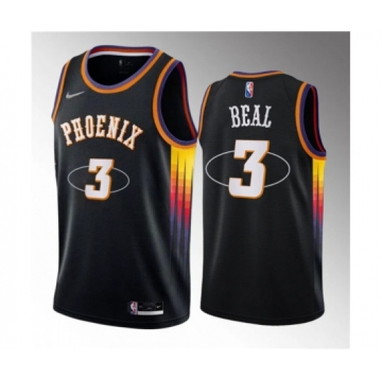 Men's Phoenix Suns #3 Bradley Beal Black Statement Edition Stitched Basketball Jersey