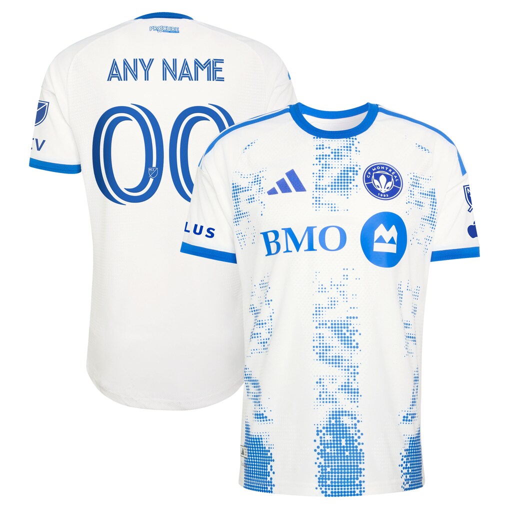 Men's CF Montreal adidas White 2026 The Procure Jersey On-Field Authentic Patch Custom Jersey - Ujersey