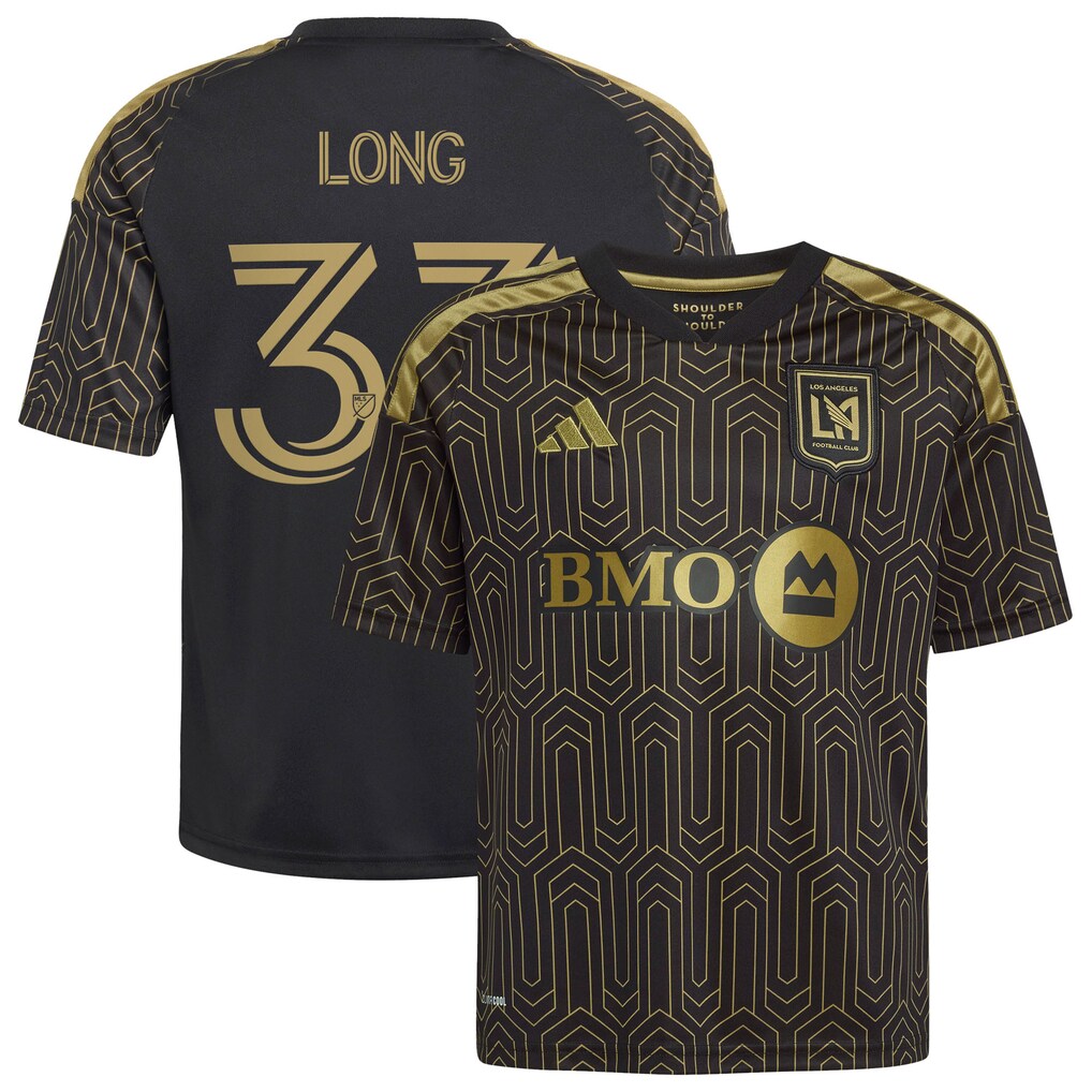 Youth LAFC Aaron Long adidas Black 2026 Primary Kit Replica Jersey - Ujersey