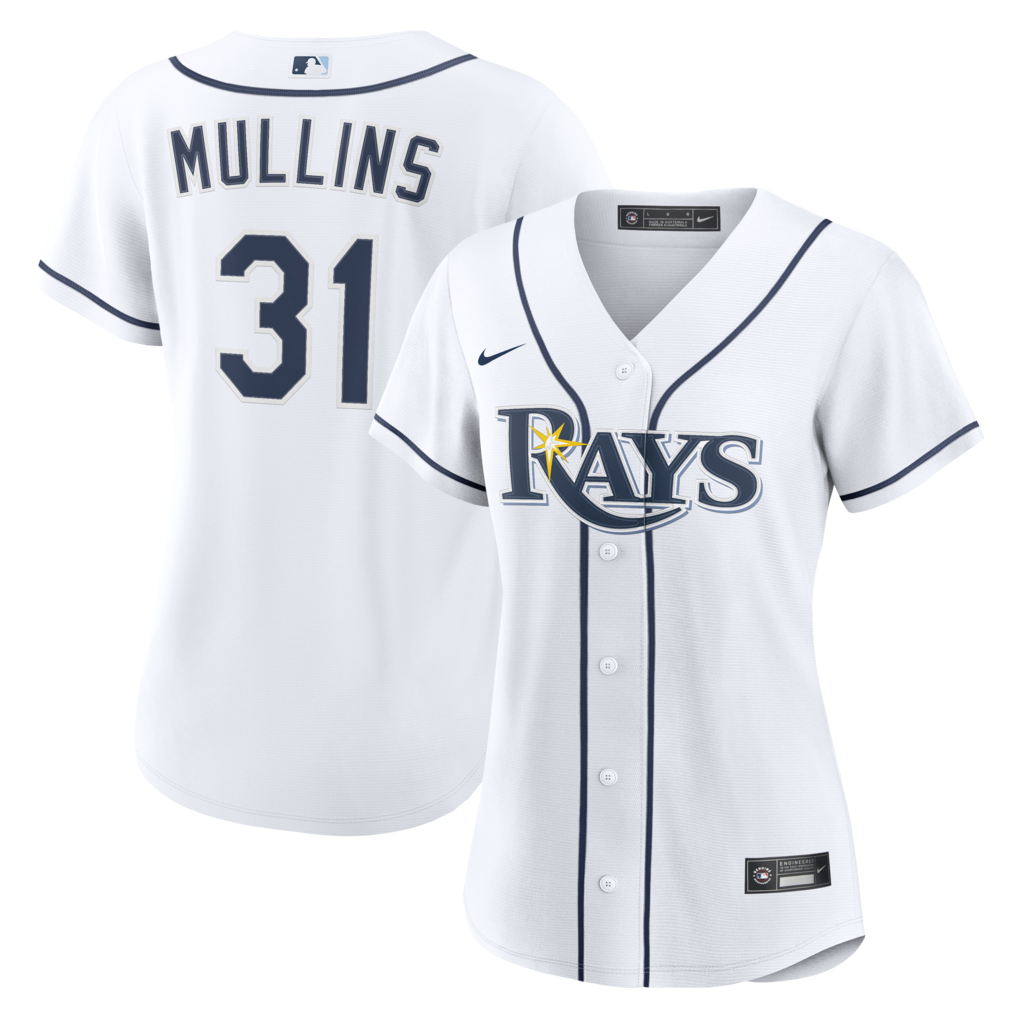 Women's Tampa Bay Rays Cedric Mullins Nike White Home Replica Jersey - Ujersey