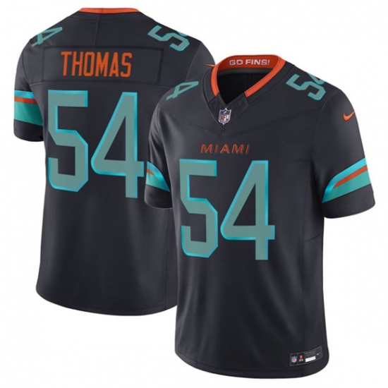 Men's Miami Dolphins #54 Zach Thomas Black 2025 F.U.S.E. “Rivalries” Vapor Limited Football Stitched Jersey - Ujersey