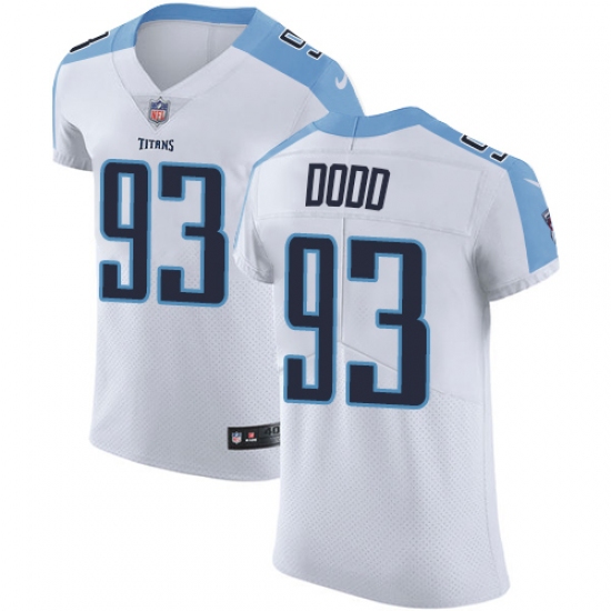Men's Nike Tennessee Titans #93 Kevin Dodd White Vapor Untouchable Elite Player NFL Jersey - Ujersey