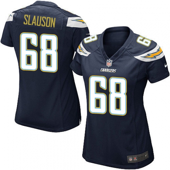 Women's Nike Los Angeles Chargers #68 Matt Slauson Game Navy Blue Team Color NFL Jersey - Ujersey