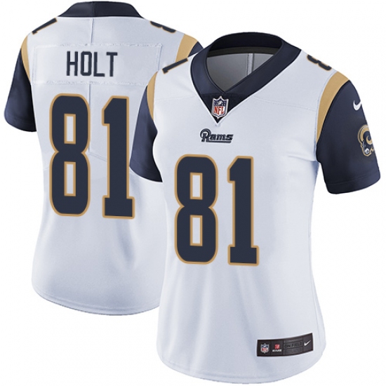 Women's Nike Los Angeles Rams #81 Torry Holt Elite White NFL Jersey - Ujersey