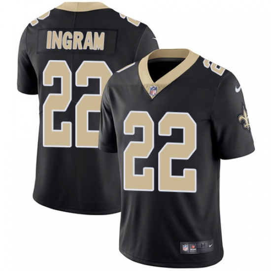 Youth Nike New Orleans Saints #22 Mark Ingram Black Team Color Vapor Untouchable Limited Player NFL Jersey - Ujersey
