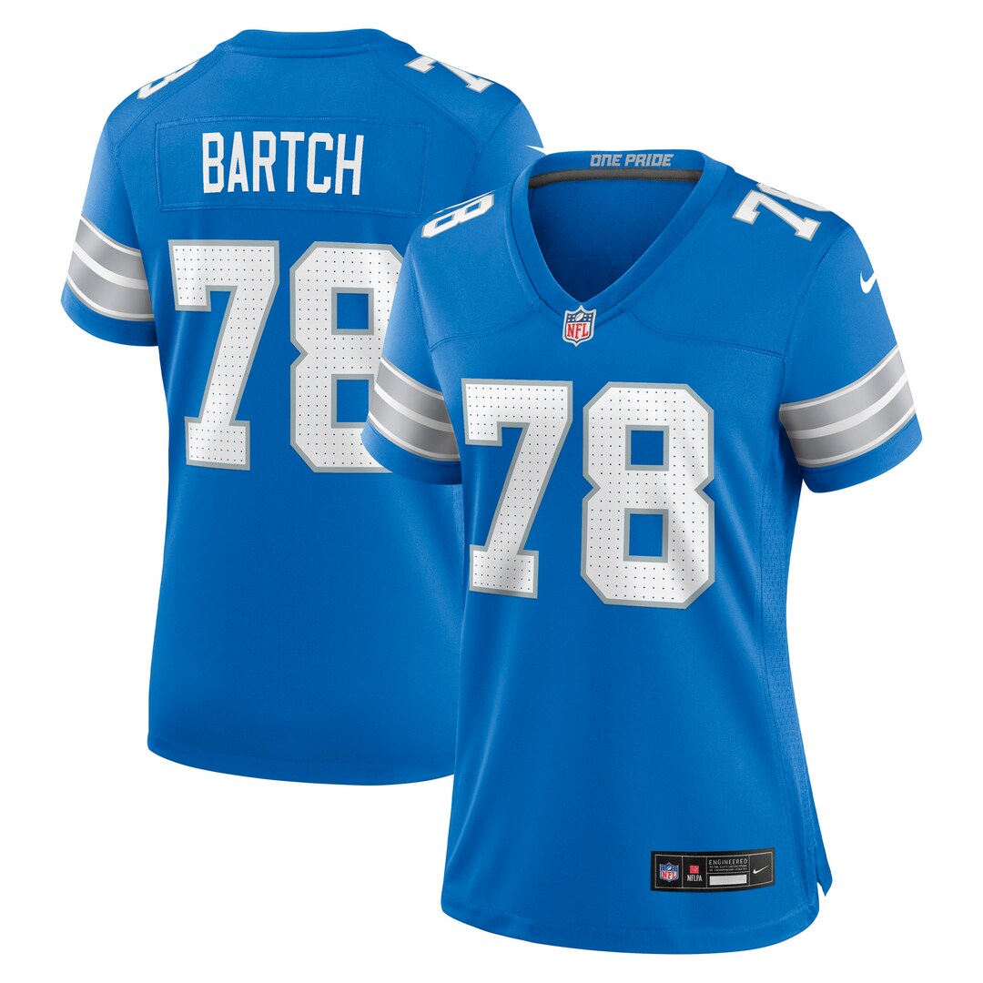 Women's Detroit Lions Ben Bartch Nike Blue Team Game Jersey - Ujersey