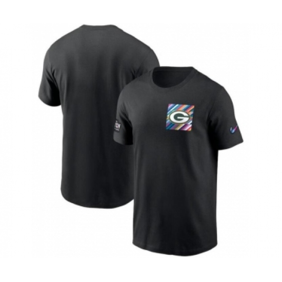 Men's Green Bay Packers Black 2023 Crucial Catch Sideline Tri-Blend T-Shirt - Ujersey