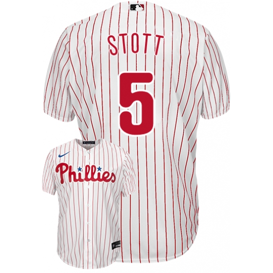 Men's Philadelphia Phillies #5 Bryson Stott White Cool Base Stitched Baseball Jersey - Ujersey