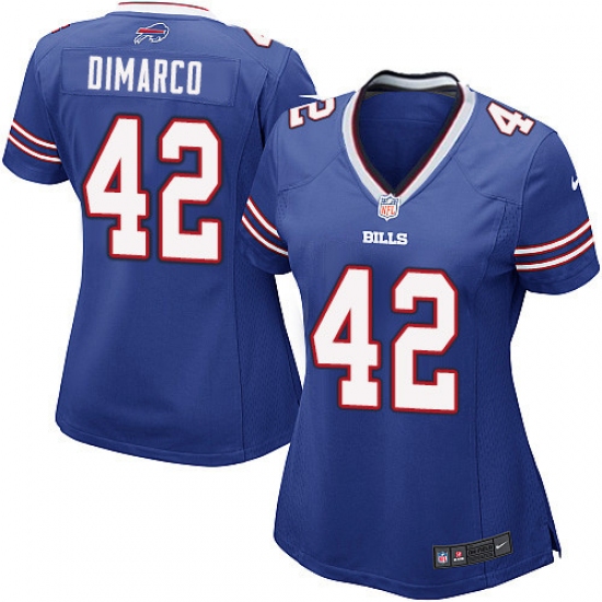 Women's Nike Buffalo Bills #42 Patrick DiMarco Game Royal Blue Team Color NFL Jersey - Ujersey