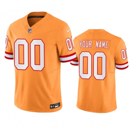 Men's Tampa Bay Buccaneers Active Player Custom Orange 2023 F.U.S.E. Throwback Limited Stitched Jersey - Ujersey