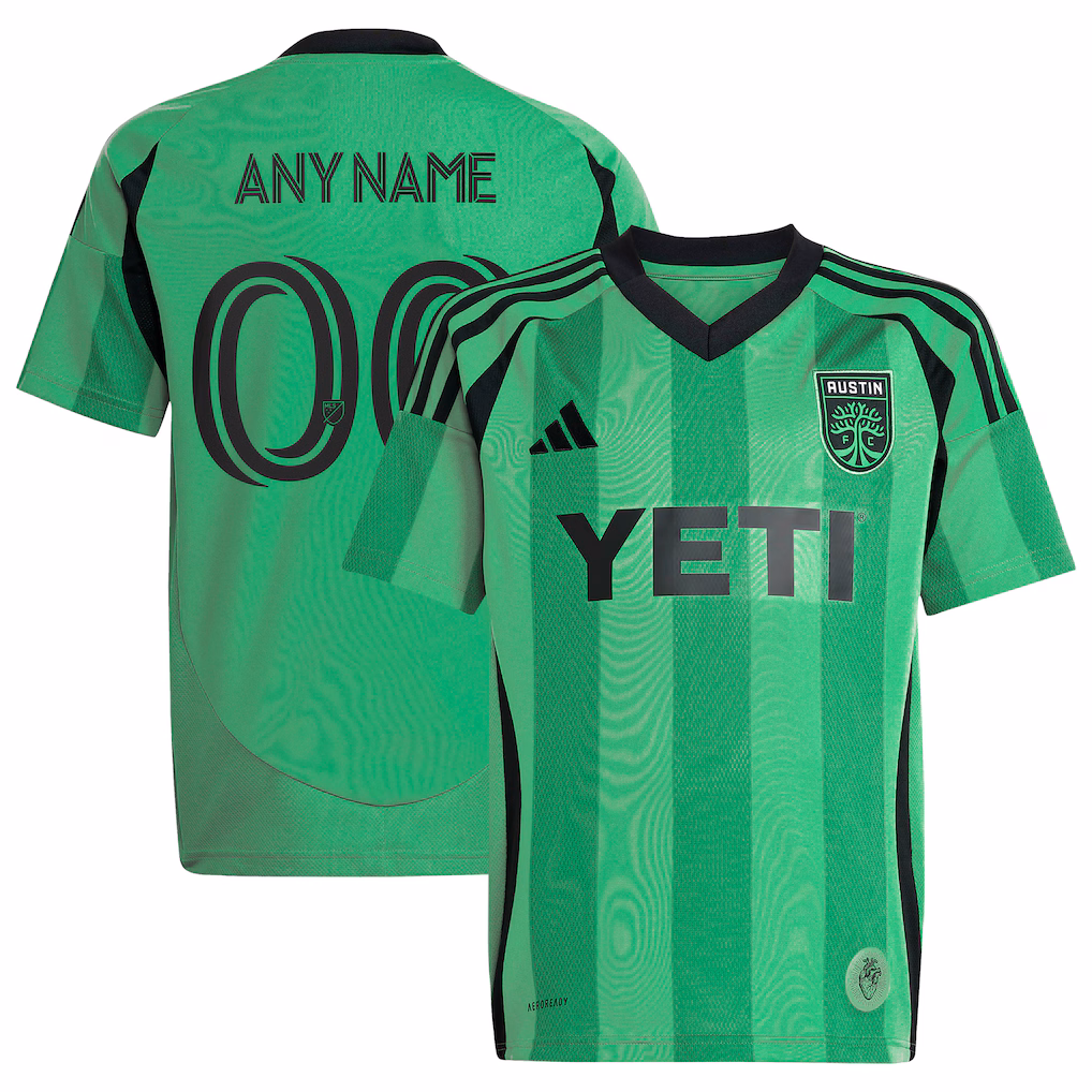 Women's Austin FC adidas Green 2025 The Heartbeat Kit Replica Custom Jersey - ujerseystore