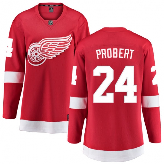 Women's Detroit Red Wings #24 Bob Probert Fanatics Branded Red Home Breakaway NHL Jersey - Ujersey