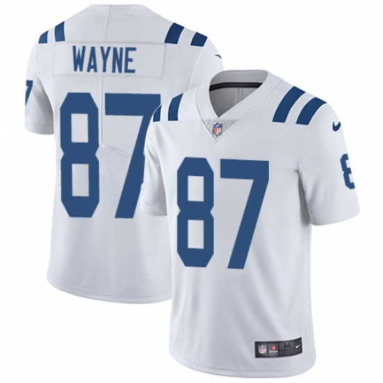 Men's Nike Indianapolis Colts #87 Reggie Wayne White Vapor Untouchable Limited Player NFL Jersey - Ujersey