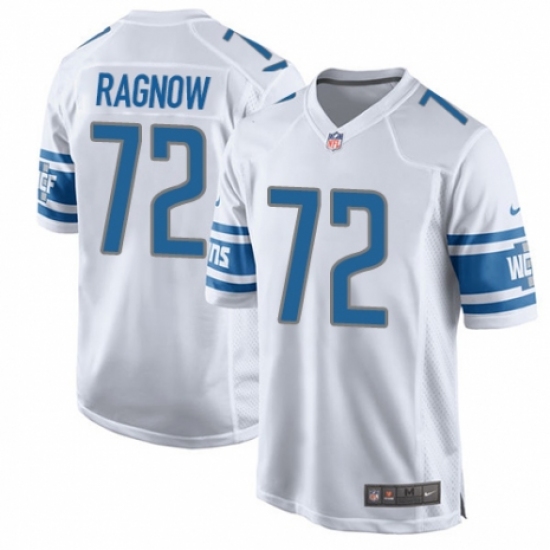 Men's Nike Detroit Lions #72 Frank Ragnow Game White NFL Jersey - Ujersey