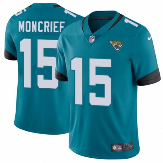 Men's Nike Jacksonville Jaguars #15 Donte Moncrief Black Alternate Vapor Untouchable Limited Player NFL Jersey - Ujersey