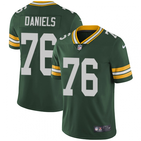 Men's Nike Green Bay Packers #76 Mike Daniels Green Team Color Vapor Untouchable Limited Player NFL Jersey - Ujersey