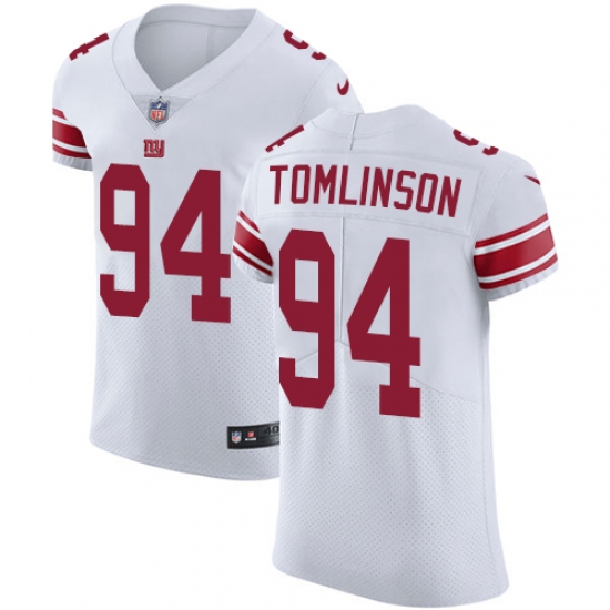 Men's Nike New York Giants #94 Dalvin Tomlinson White Vapor Untouchable Elite Player NFL Jersey - Ujersey