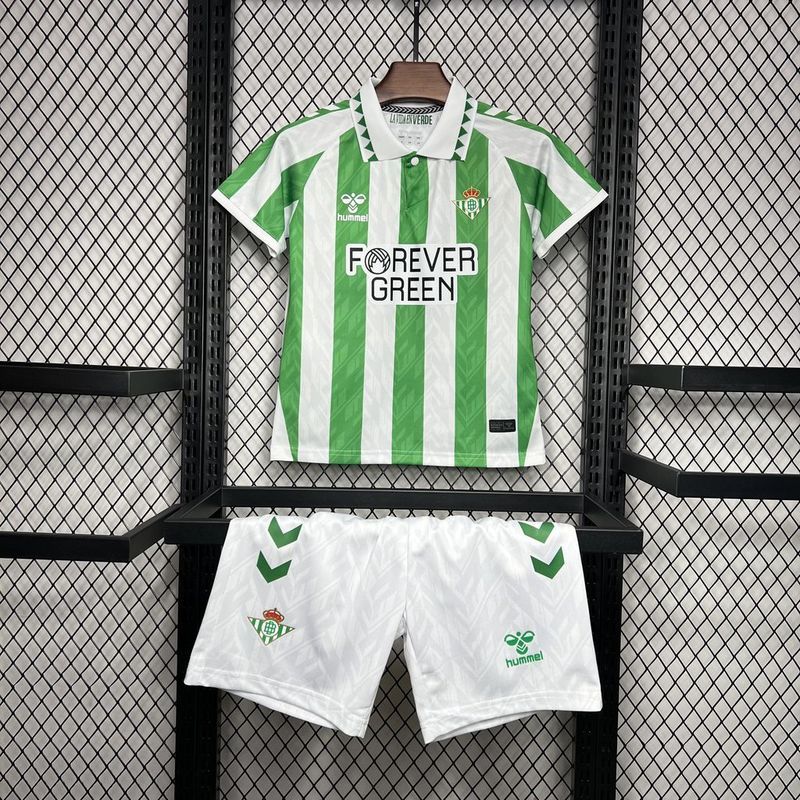 Real Betis Home Kids Kit Jersey+Shorts 2024/25 - Ujersey NHL