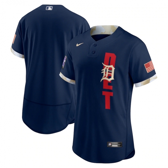 Men's Detroit Tigers Blank Nike Navy 2021 MLB All-Star Game Authentic Jersey - Ujersey