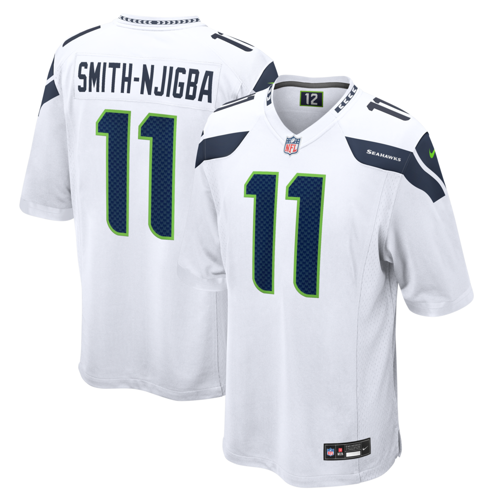 Men's Seattle Seahawks Jaxon Smith-Njigba Nike White Game Jersey - ujerseystore