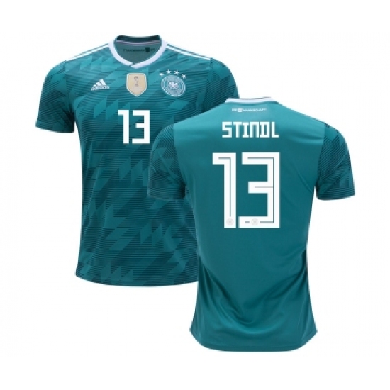 Germany #13 Stindl Away Kid Soccer Country Jersey