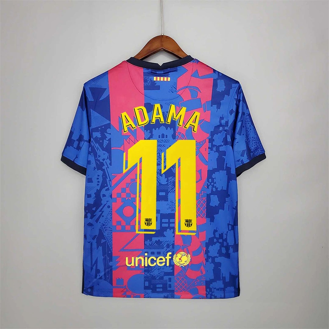 Barcelona Retro Jersey Third Away Soccer Shirt 2021/22 - Ujersey NHL