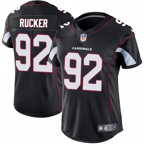 Women's Nike Arizona Cardinals #92 Frostee Rucker Black Alternate Vapor Untouchable Limited Player NFL Jersey - Ujersey