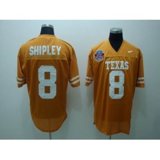 Texas Longhorns 8 Shipley orange Jerseys - Ujersey