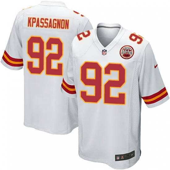 Men's Nike Kansas City Chiefs #92 Tanoh Kpassagnon Game White NFL Jersey - Ujersey