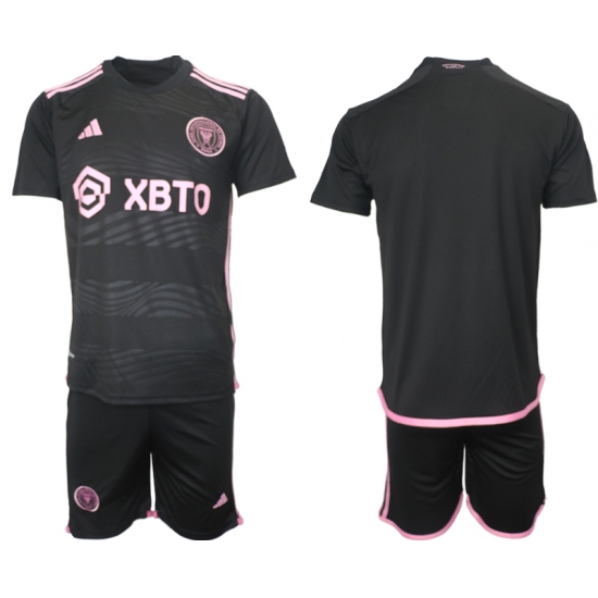 Men's Inter Miami CF Blank Black 2023-24 Away Soccer Jersey - Ujersey