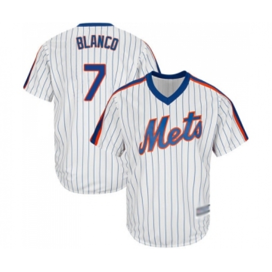 Youth New York Mets #7 Gregor Blanco Authentic White Alternate Cool Base Baseball Jersey - Ujersey